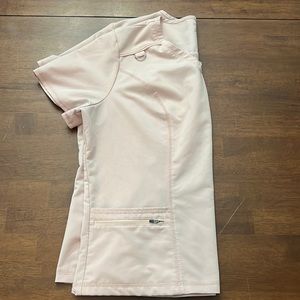 Jaanuu 2XL 4 pocket scrub top; Blushing pink color